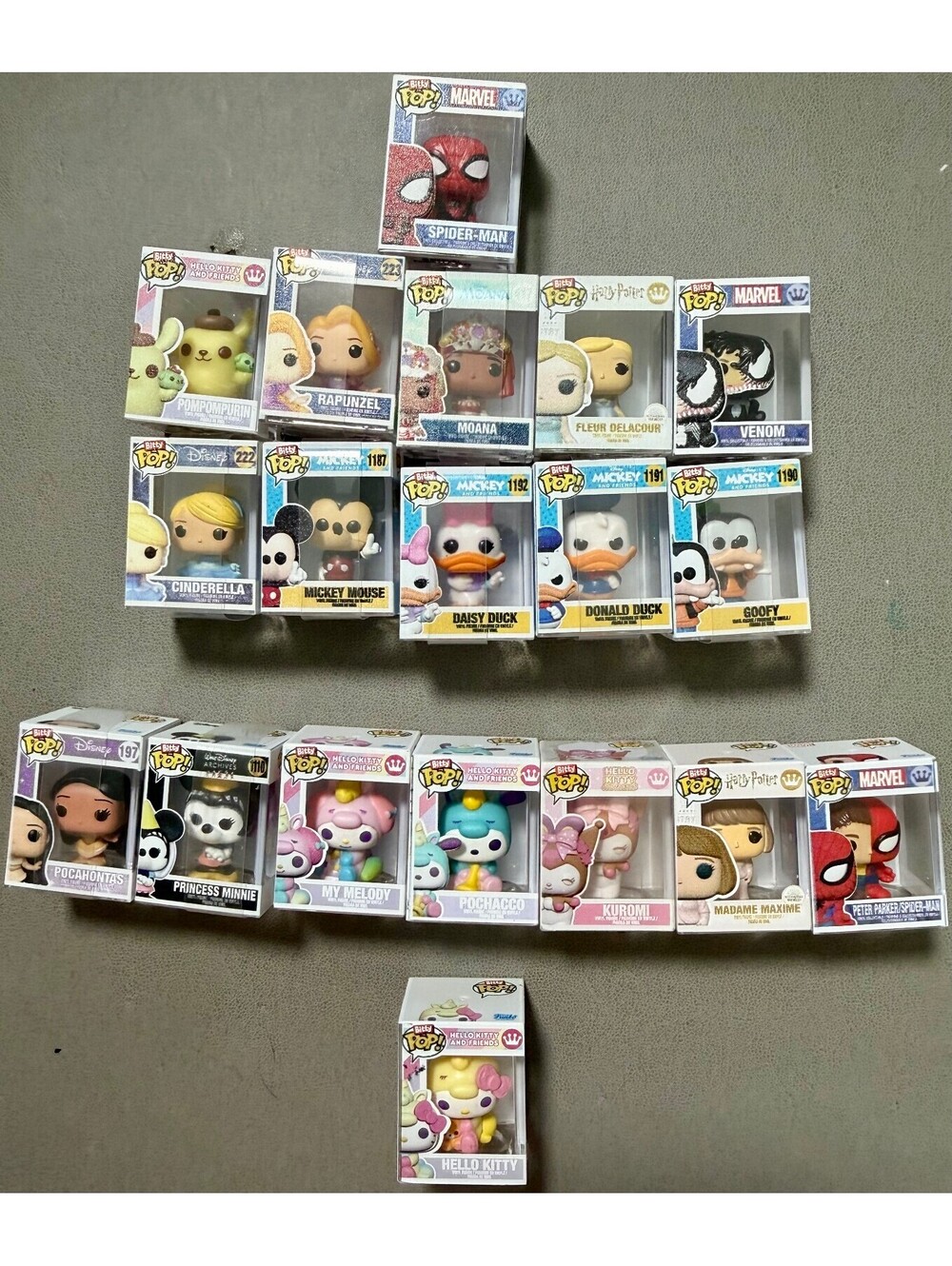 Funko Bitty Pop You Pick Disney Princess Mickey & Friends Sanrio Hello Kitty